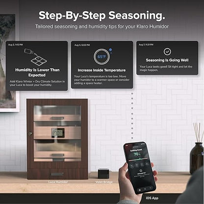 Klaro Valet - Smart Humidity & Temperature Hygrometer Sensor, App Notifications - Image 3