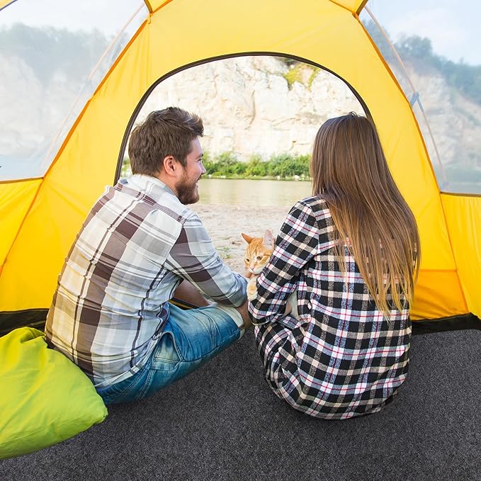 Camping Tent Carpet Mat 6.5x5 Ft Waterproof Rug Liner - Image 5