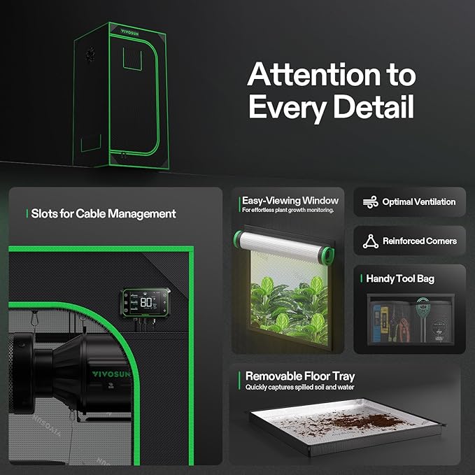 VIVOSUN S224 2x2 Grow Tent - Image 6