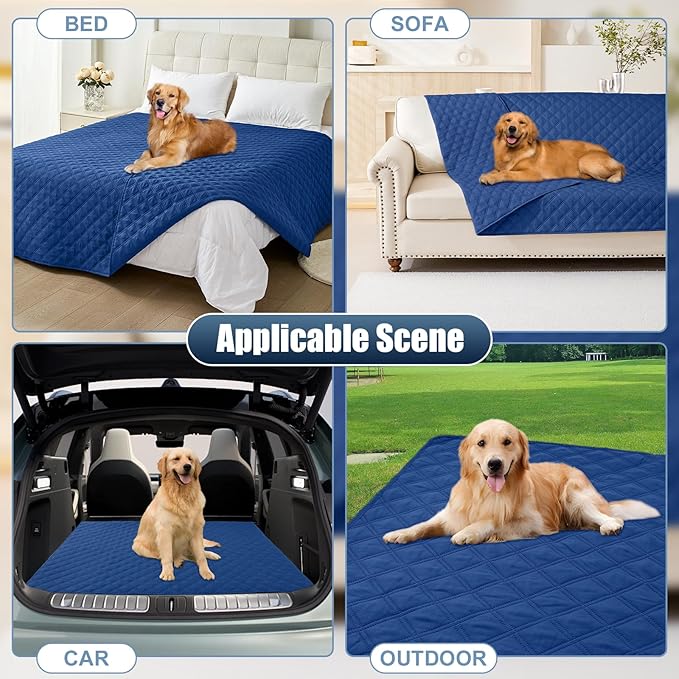 Smiry Waterproof Dog Bed Cover Pet Blanket, Soft Washable Dog Blanket - Image 7