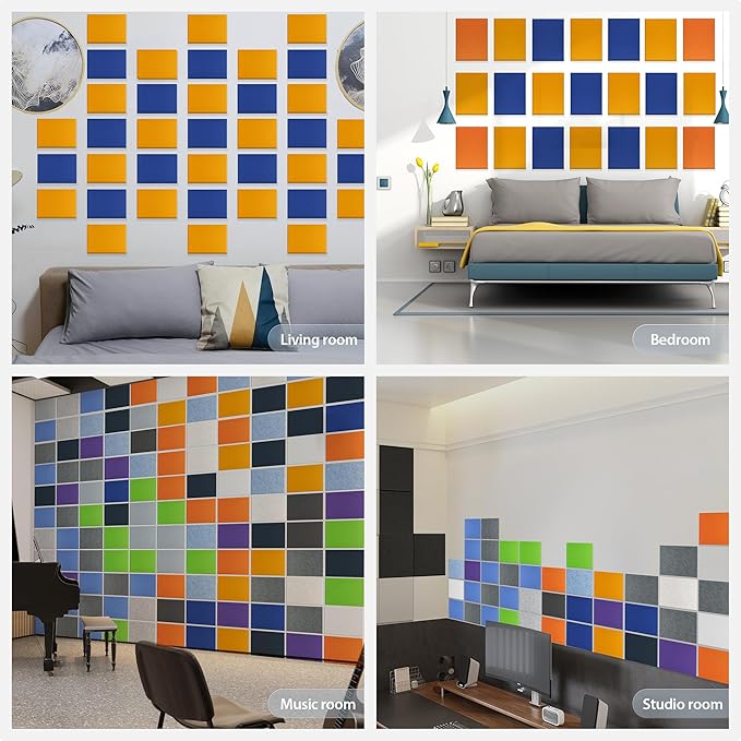 12 Pack Acoustic Panels Self Adhesive Sound Proof Foam, High Density Sound - Image 7
