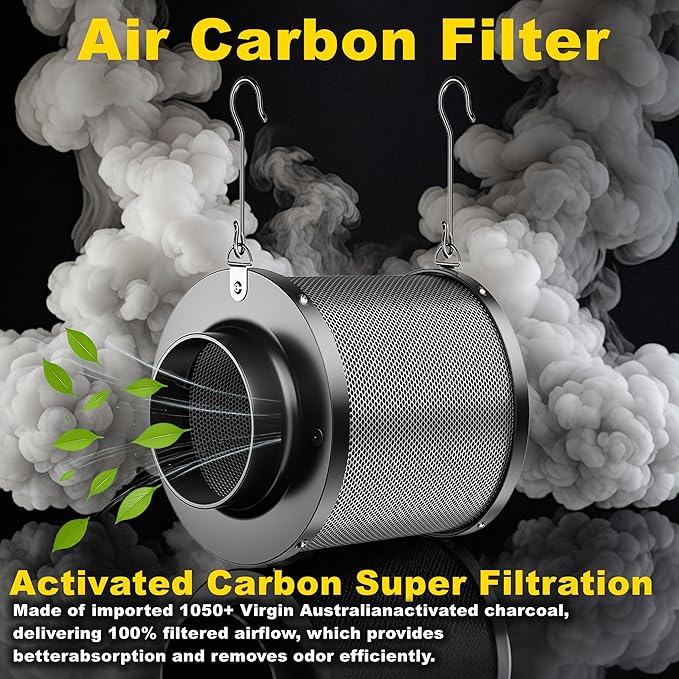 MELONFARM Air Filtration Kit, 8 Ft Ducting & Rubber Coupler, Air Cooling and - Image 4