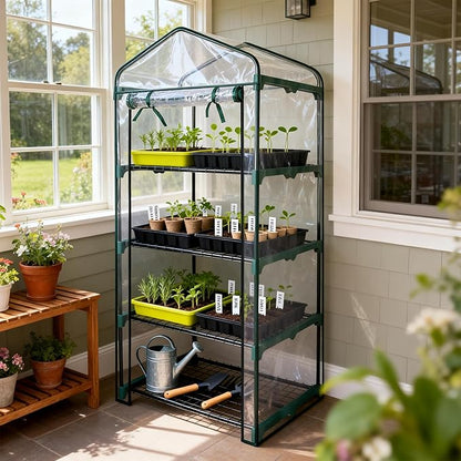 Worth Garden 4 Tier Mini Greenhouse - Image 2