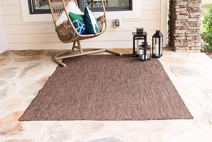 Unique Loom Collection Casual Transitional Solid Heathered Indoor/Outdoor - Image 4