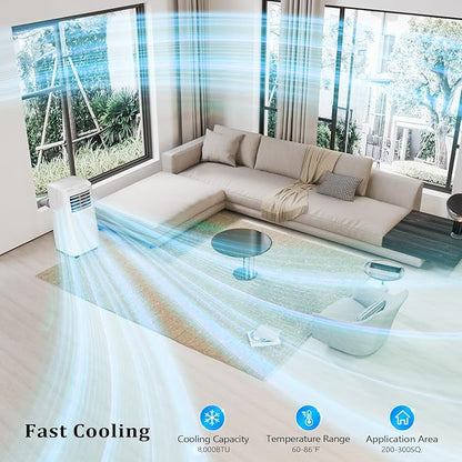 ROVSUN WiFi Enabled Smart 8000 BTU Portable Air Conditioner - Image 2
