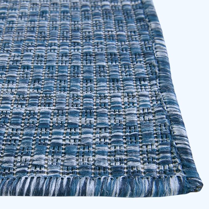 Unique Loom Collection Casual Transitional Solid Heathered Indoor/Outdoor - Image 5