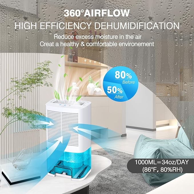 Dehumidifier 68oz Small Dehumidifier - Image 2