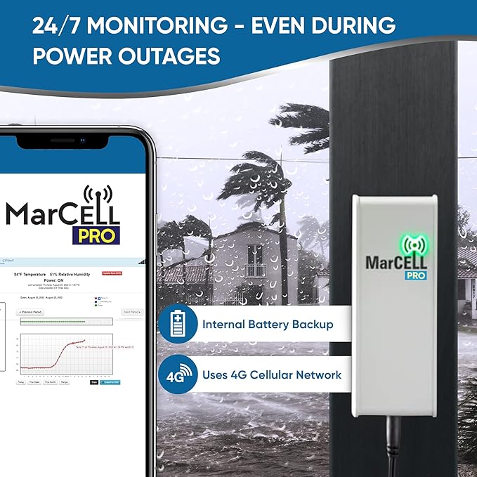 MarCELL PRO - Professional Level Remote Temperature, Humidity & Power and Water - Image 6