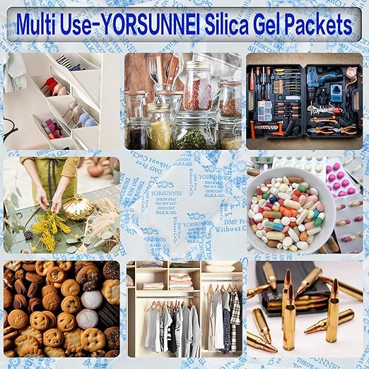 Silica Gel Packets 10 Gram, Reusable Desiccant Packs - Image 5