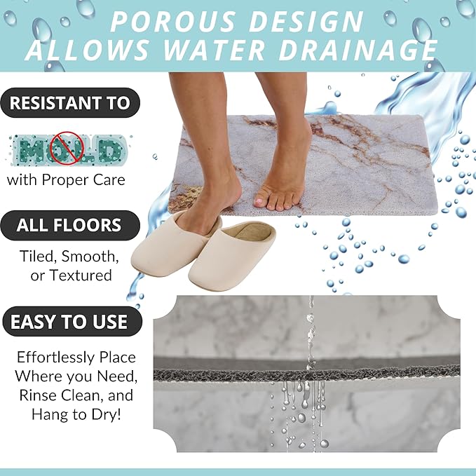 ENKOSI Loofah Non-Slip Shower and Bath Mat - Image 4