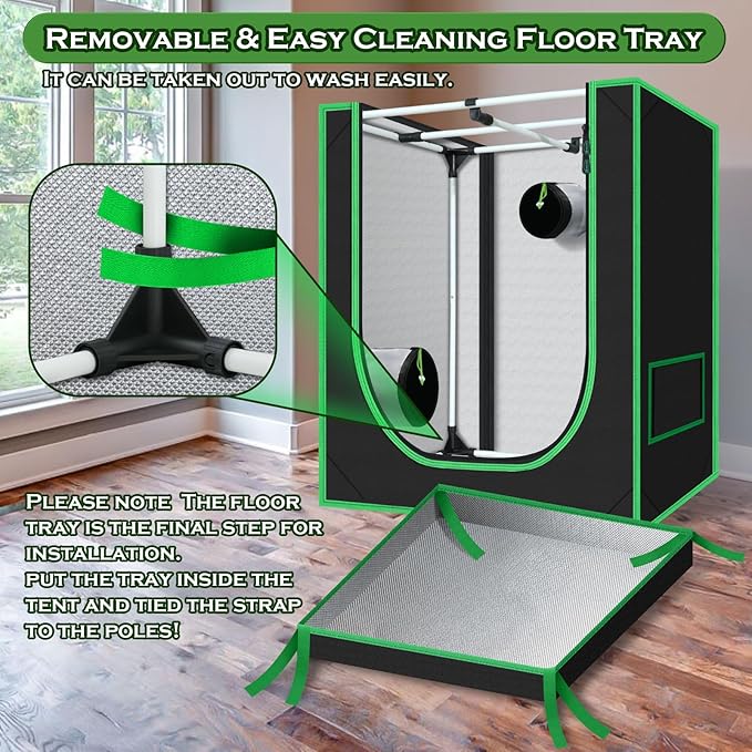 Small Grow Tent for Plants Indoor 18"x30"x36" Mylar Hydroponic Grow Tents - Image 6