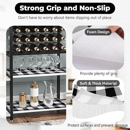 Shelf Drawer Liner for Kitchen Cabinets Non-Adhesive Non-Slip, Hide Stains & - Image 2