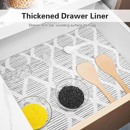 Drawer and Shelf Liner for Kitchen Cabinet, Non-Adhesive Cabinet Liner 18in x - Image 3