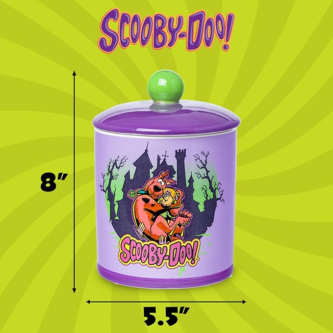 Silver Buffalo Scooby Doo Scooby Snacks Spooky Ceramic Cookie Snack Jar - Image 2