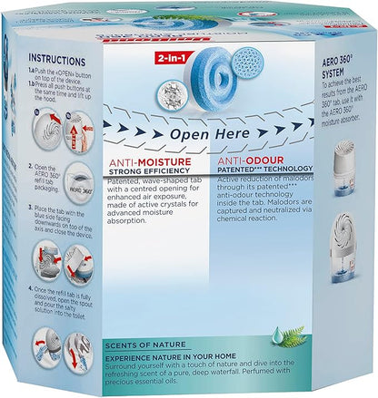 UniBond AERO 360° Moisture Absorber Waterfall Freshness Refill Tab, Aromatherapy - Image 3