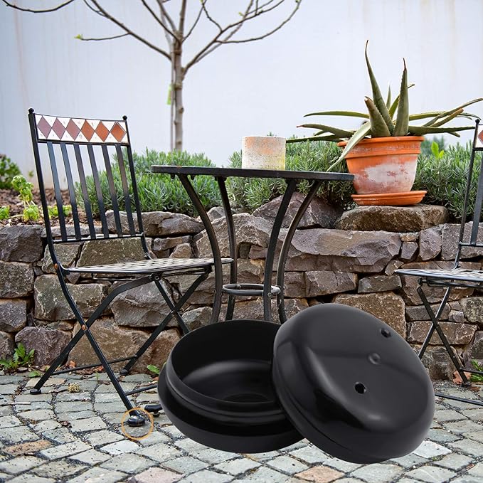 24 Pack Iron Outdoor Patio Furniture Chair and Table Feet Glide Protectors - Image 5