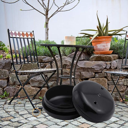 24 Pack Iron Outdoor Patio Furniture Chair and Table Feet Glide Protectors - Image 5