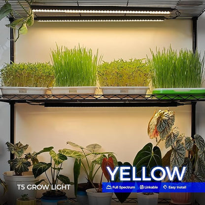Barrina T5 Grow Lights for Indoor Plants, 2FT 20W, Full Spectrum Grow Light - Image 3