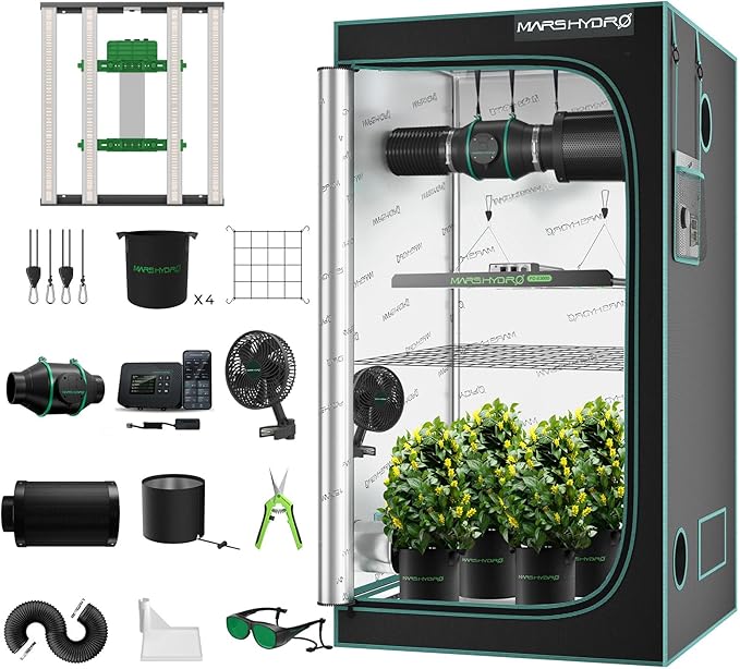Mars Hydro 3x3 Smart Grow Tent Kit Complete System by MARSHYDRO