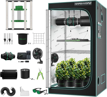 Mars Hydro 3x3 Smart Grow Tent Kit Complete System by MARSHYDRO