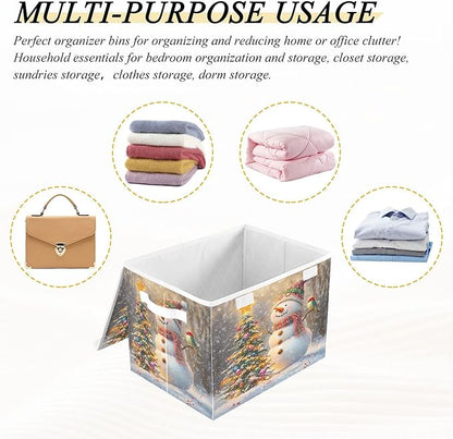xigua Whimsical Snowman Storage Bins - Image 7