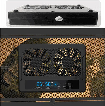 Reptile Fan & Terrarium Dehumidifier – Smart Dual-Row Humidity Fan - Image 6