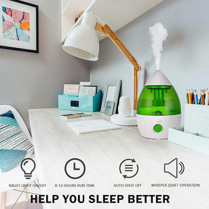 TRY & DO Small Plant Humidifier Indoor Up to 12 Hours 1L Air Humidifier - Image 3