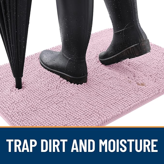 OLANLY Dog Door Mat for Muddy Paws 47x17, Absorbs Moisture and Dirt, Absorbent - Image 2