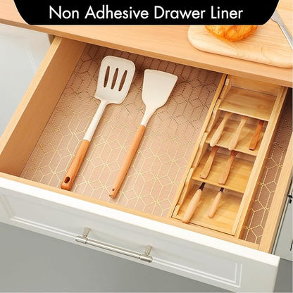 Cooyes Shelf and Drawer Liners for Kitchen Cabinets, Non Adhesive Cabinet Liner - Image 3