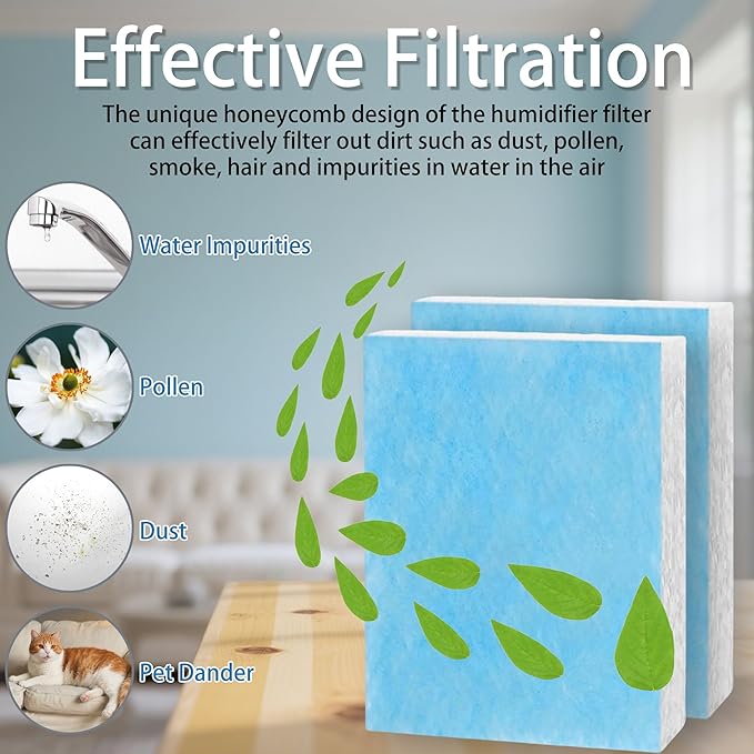 4 Pack HFT600 Humidifier Wick Filter T | Compatible - Image 5