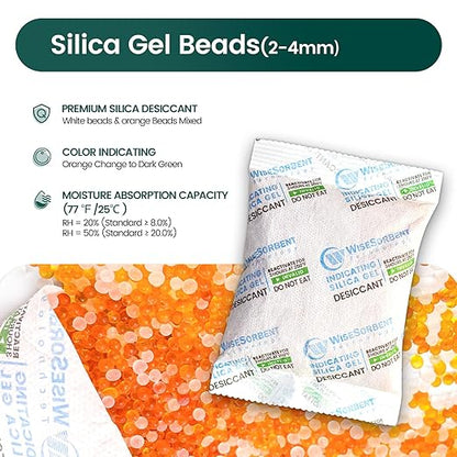 5Pcs 100g Rechargeable Desiccant Packs, Indicating Silica Gel Packets, Moisture - Image 3