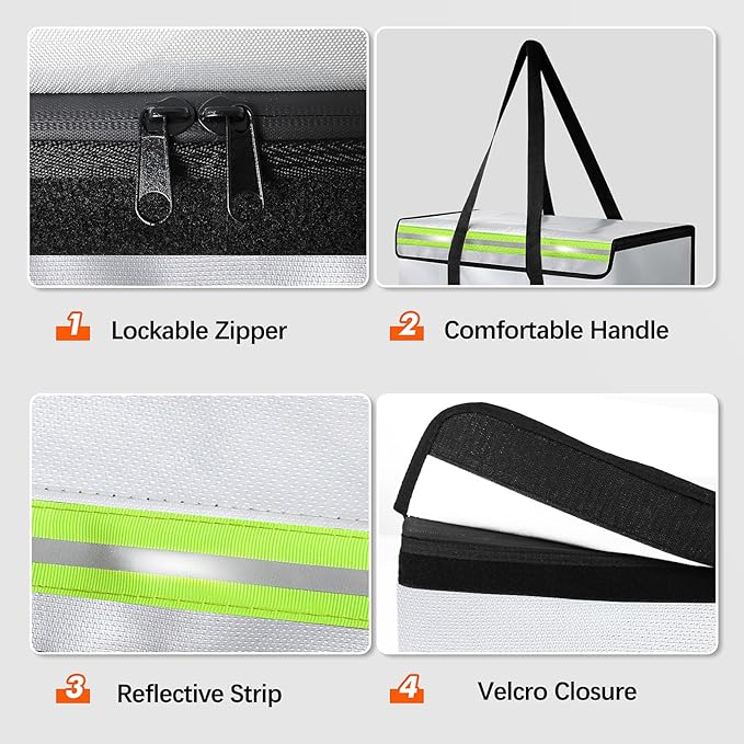 Large Fireproof Document Bags 24x12x12in, Fireproof Document Box - Image 5