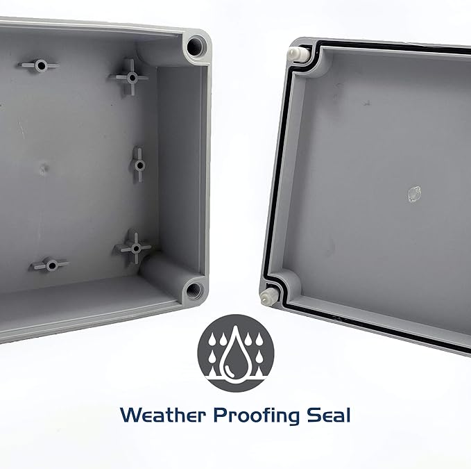 Co. 6" x 6" x 3" Weather & Dust Proof PS Plastic Junction Conduit Box Enclosure - Image 8