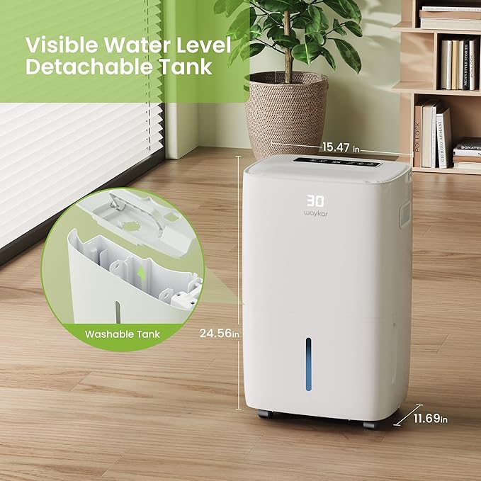 Waykar 130 Pints 6, 500 Sq. Ft Dehumidifier - Image 6