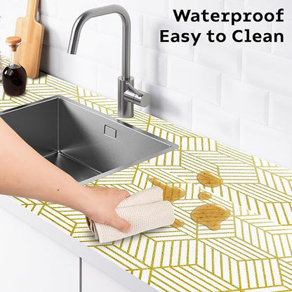 Shelf Liners for Kitchen Cabinets 12IN x 10FT, Non Adhesive Cabinet Liner - Image 4