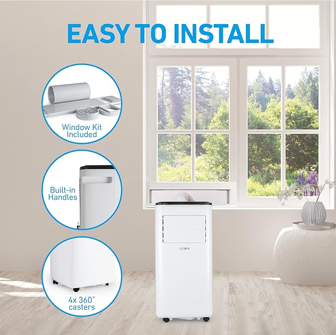 COBY Portable Air Conditioner 3-in-1 AC Unit, Dehumidifier & Fan, Air - Image 5