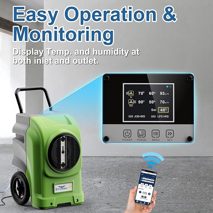 AlorAir 270 Pints Commercial Dehumidifiers Smart Wi-Fi - Image 2