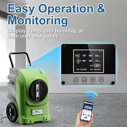 AlorAir 270 Pints Commercial Dehumidifiers Smart Wi-Fi - Image 2