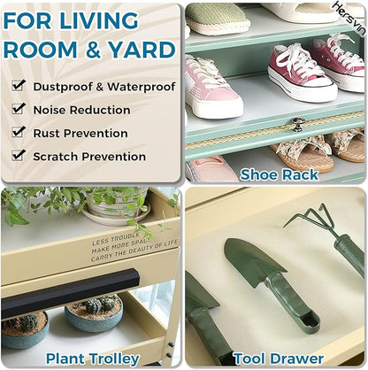 Hersvin Shelf Liners 20 in x 20 ft Drawer Mats Non-Adhesive Cupboard Protector - Image 9