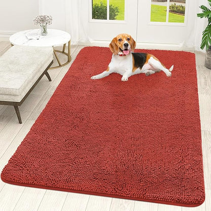 OLANLY Dog Door Mat for Muddy Paws 59x35, Absorbs Moisture and Dirt, Absorbent by OLANLY