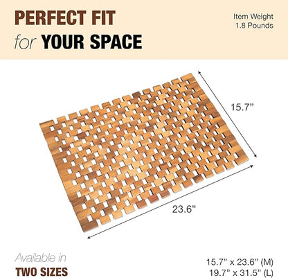 Acacia Wood Bath Mat - Image 5