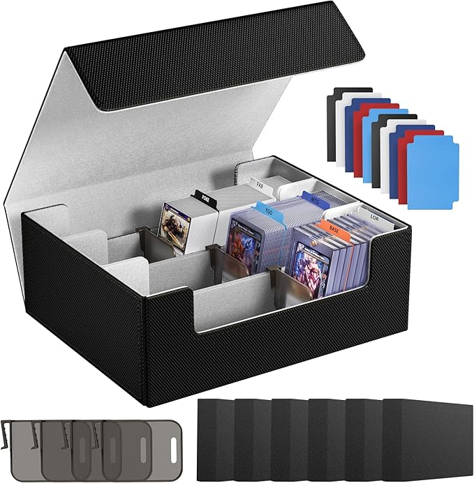 Card Storage Box For Trading Cards 1800+, Card Deck Box by Co-opting