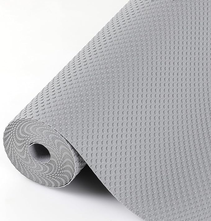 Hersvin Shelf Liners, 12in x 20ft Kitchen Drawer Mats, Non-Adhesive EVA by Hersvin