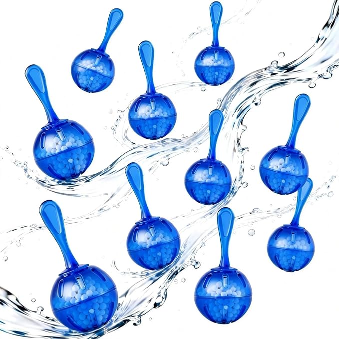 Humidifier Cleaner Ball, 10 Pack, Prevents Hard Water Build-up & Mold, by Raipoment