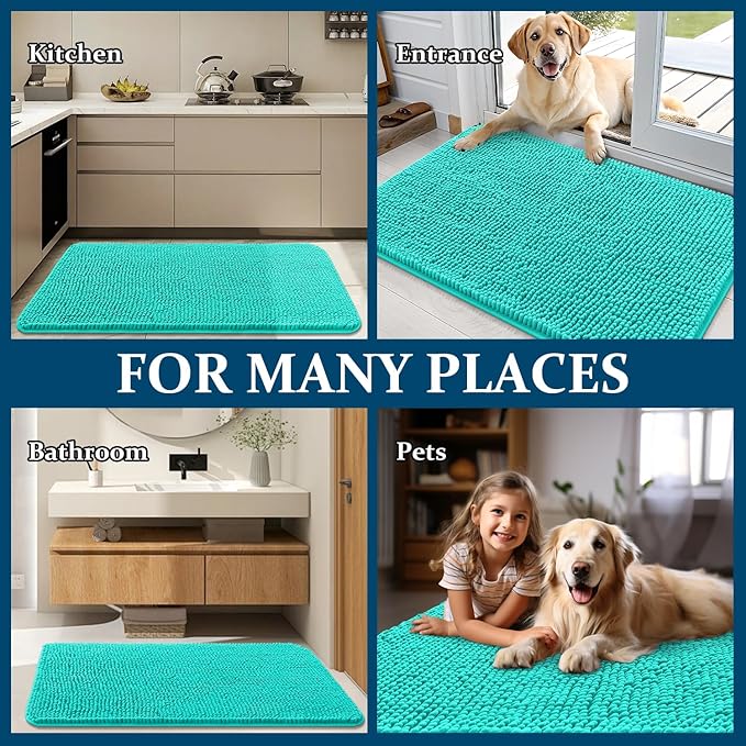 OLANLY Dog Door Mat for Muddy Paws 44x24, Absorbs Moisture and Dirt, Absorbent - Image 8