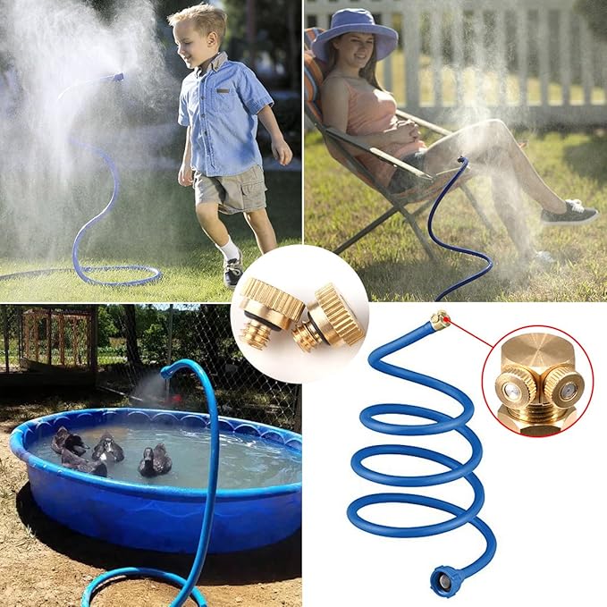 Brass Misting Nozzles for Outdoor Cooling System 22 pcs, 0.012" Orifice 10/24 - Image 8