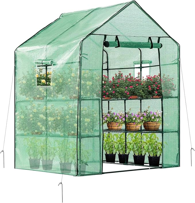 VIVOSUN 57x57x77 Inch Mini Walk in Green House by VIVOSUN
