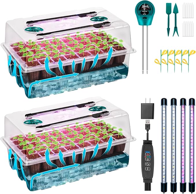 Self-Watering Seed Starter Tray by HUGBOW