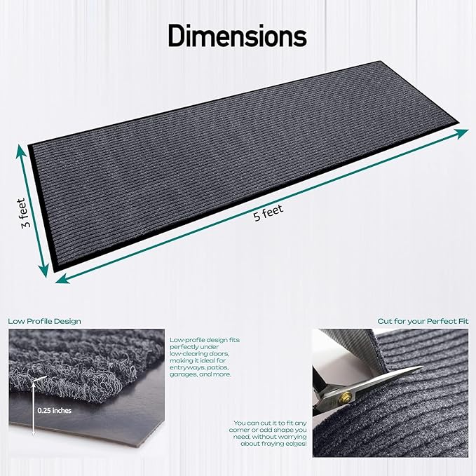 MaxMat® 4-Pack Extra Large Commercial Floor Mat, 3 x 5 Feet Heavy Duty - Image 3