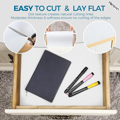 Hersvin Shelf Liners 20 in x 20 ft EVA Drawer Mats, Non-Adhesive Cupboard Pad - Image 5